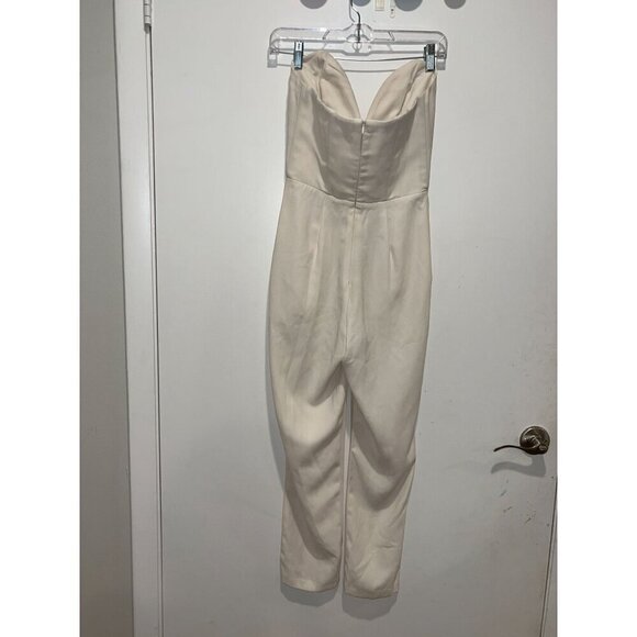 Amanda Uprichard White  Cherri Jumpsuit Ivory Size XS - Picture 8 of 10